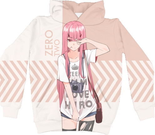 Unisex Hoodie 3D - Darling in the Franxx Zero Two - Mfest