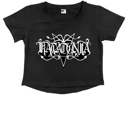 Kids' Premium Cropped T-Shirt - katatonia 2 - Mfest