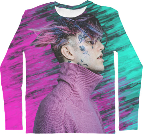 Men's Longsleeve Shirt 3D - Glitch Peep - Mfest