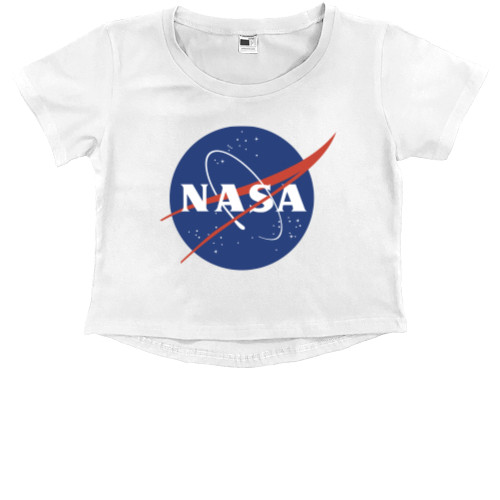 Kids' Premium Cropped T-Shirt - Nasa - Mfest