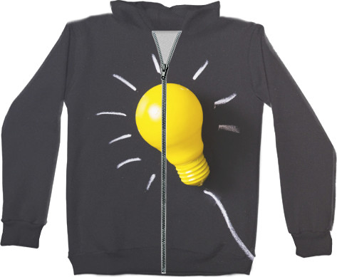 Unisex Zip-through Hoodie 3D - Lamp - Mfest