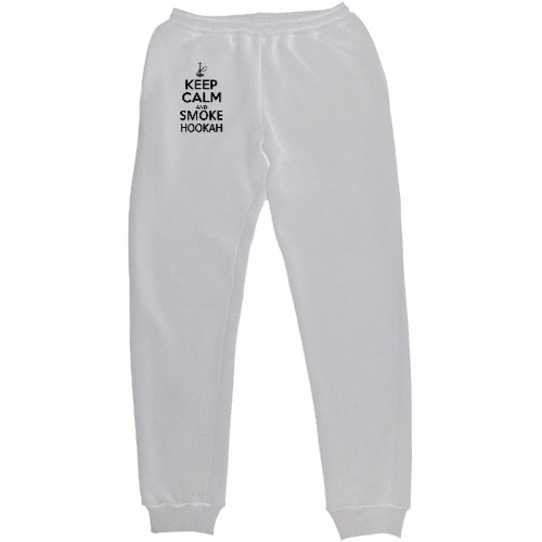 Kids' Sweatpants - Keep calm and smoke - Mfest