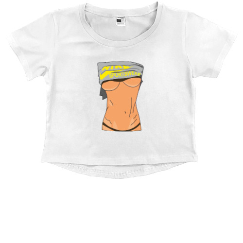 Kids' Premium Cropped T-Shirt - Торс найк - Mfest