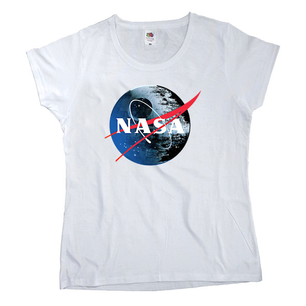 Women's T-shirt Fruit of the loom - Nasa logo Star Wars - Mfest