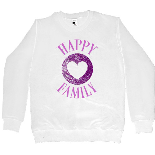 Kids' Premium Sweatshirt - Happy family pink - Mfest