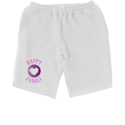 Kids' Shorts - Happy family pink - Mfest