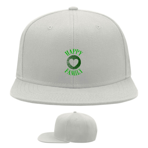 Snapback Baseball Cap - Happy family green - Mfest