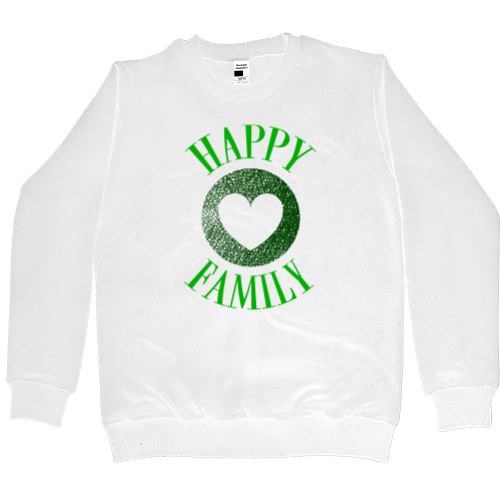 Men’s Premium Sweatshirt - Happy family green - Mfest