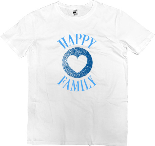 Kids' Premium T-Shirt - Happy family blue - Mfest