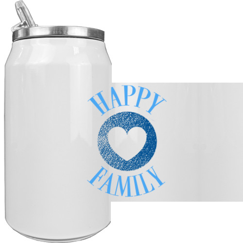 Aluminum Can - Happy family blue - Mfest