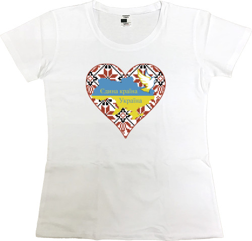 Women's Premium T-Shirt - Єдина країна - Mfest