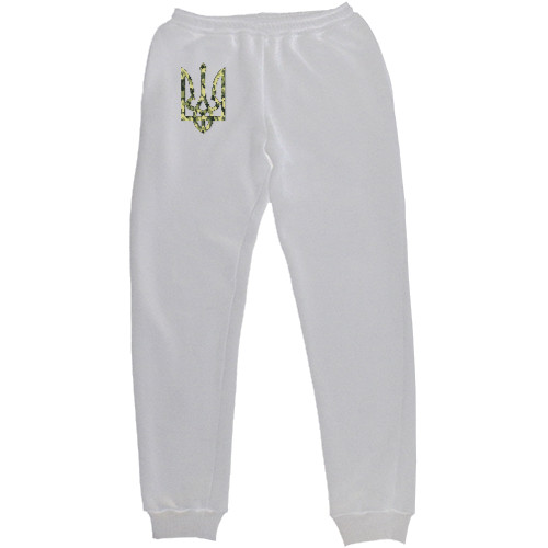 Men's Sweatpants - Герб Украины Камуфляжный - Mfest