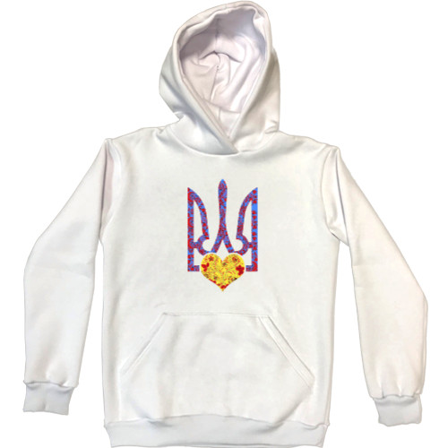 Unisex Hoodie - Герб Украины + Сердце - Mfest