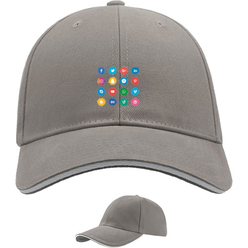 Sandwich Baseball Cap - Top apps - Mfest