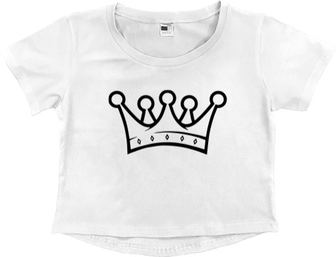 Women's Cropped Premium T-Shirt - Корона - Mfest