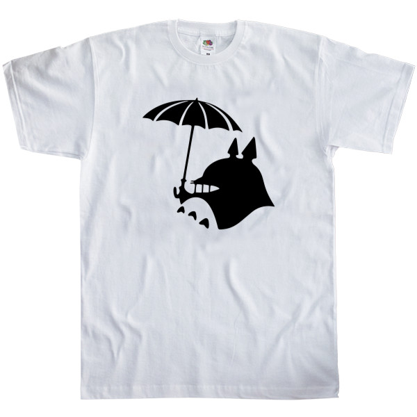 Футболка Классика Мужская Fruit of the loom - Totoro Umbrella - Mfest