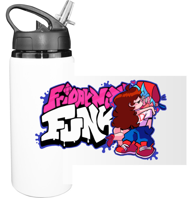 Sport Water Bottle - friday night funkin - Mfest