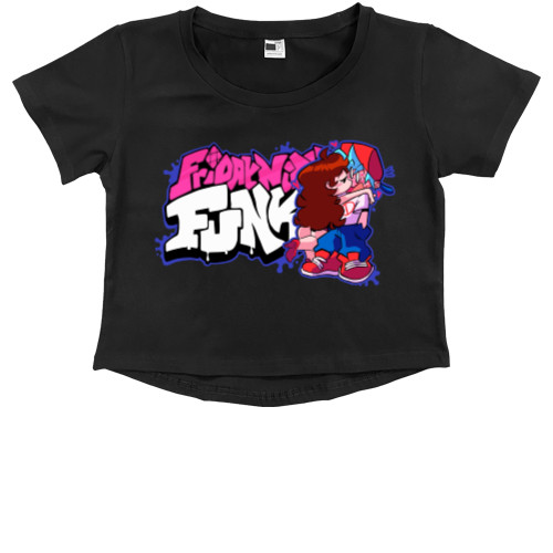 Kids' Premium Cropped T-Shirt - friday night funkin - Mfest