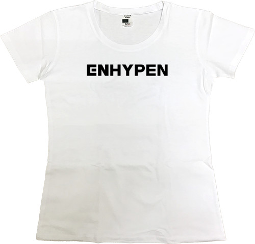 Футболка Премиум Женская - enhypen logo - Mfest