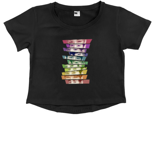 Kids' Premium Cropped T-Shirt - wanna one - Mfest