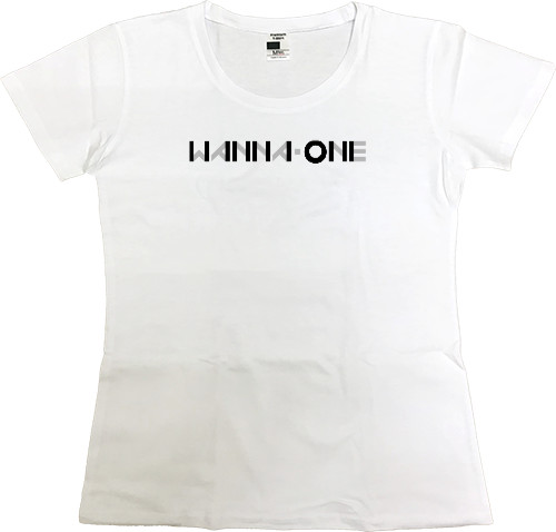 Women's Premium T-Shirt - wanna one logo - Mfest