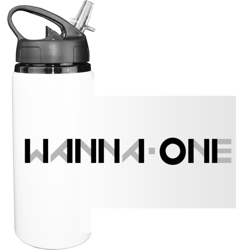 Sport Water Bottle - wanna one logo - Mfest