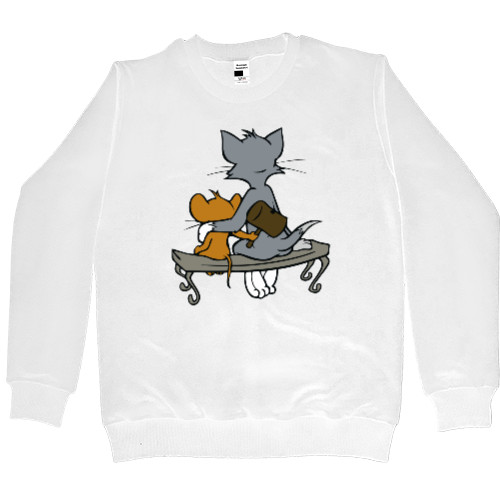 Men’s Premium Sweatshirt - том и джерри 3 - Mfest