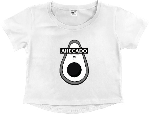 Women's Cropped Premium T-Shirt - AHECADO - Mfest