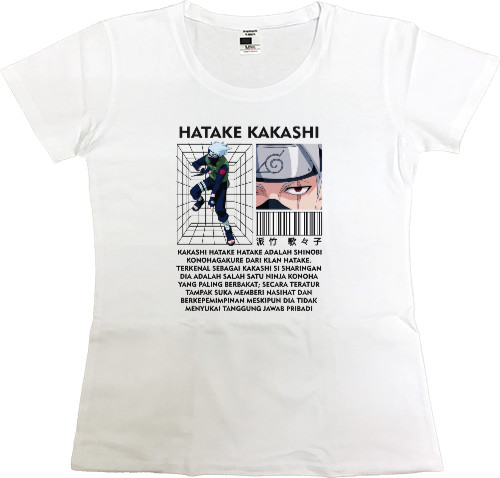 Women's Premium T-Shirt - HATAKE KAKASHI - Mfest