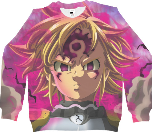 Kids' Sweatshirt 3D - seven deadly - Mfest