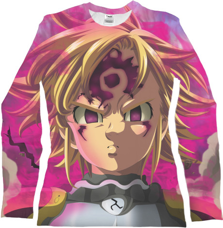 Women's Longsleeve Shirt 3D - seven deadly - Mfest