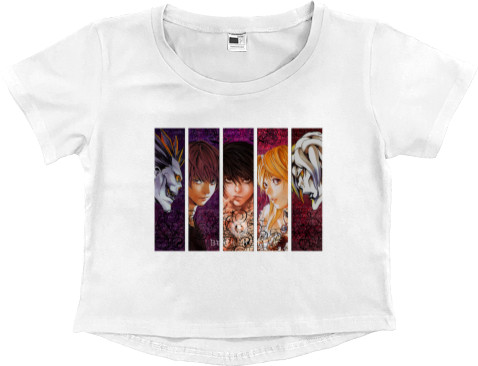 Women's Cropped Premium T-Shirt - Death Note 2 - Mfest