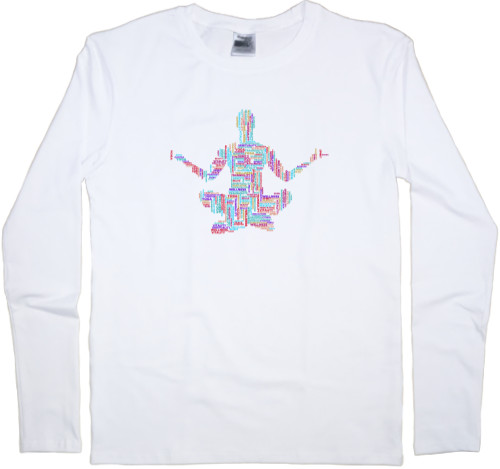 Men's Longsleeve Shirt - йога 3 - Mfest