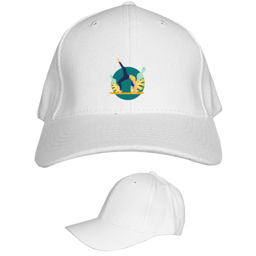 Kids' Baseball Cap 6-panel - йога 2 - Mfest