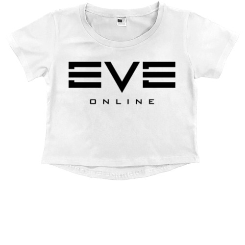 Kids' Premium Cropped T-Shirt - EVE Online лого - Mfest