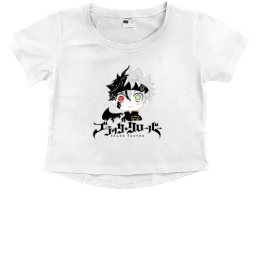 Kids' Premium Cropped T-Shirt - Чорний клевер Аста - Mfest