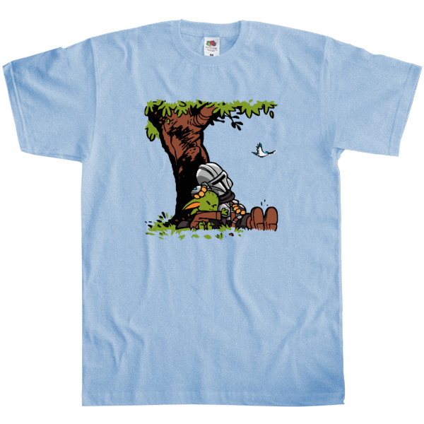 Men's T-Shirt Fruit of the loom - Baby Yoda and Stitch - Mfest