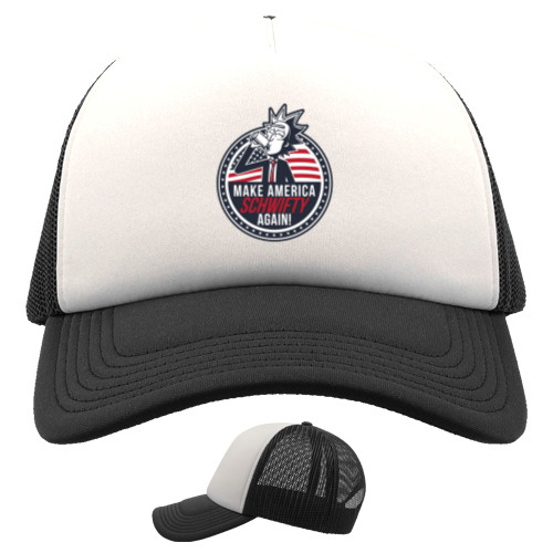 Trucker Cap - rick and morty america - Mfest