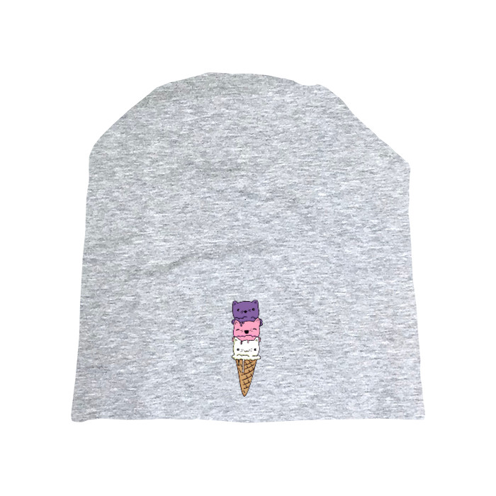 cat in a ice cream