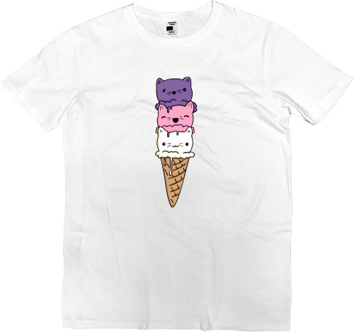 cat in a ice cream