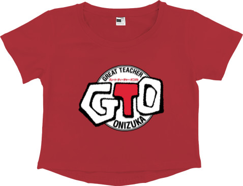 Women's Cropped Premium T-Shirt - Eikichi Onizuka GTO - Mfest