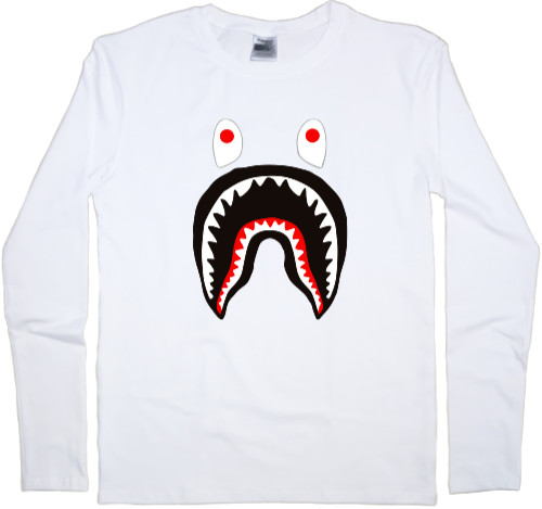 Kids' Longsleeve Shirt - BAPE SHARK - Mfest