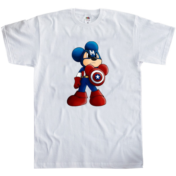 Kids' T-Shirt Fruit of the loom - captain america Mickey Mouse - Mfest