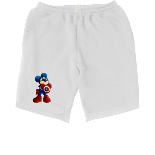 Men's Shorts - captain america Mickey Mouse - Mfest