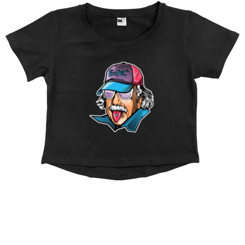 Kids' Premium Cropped T-Shirt - ALBERT EINSTEIN - Mfest