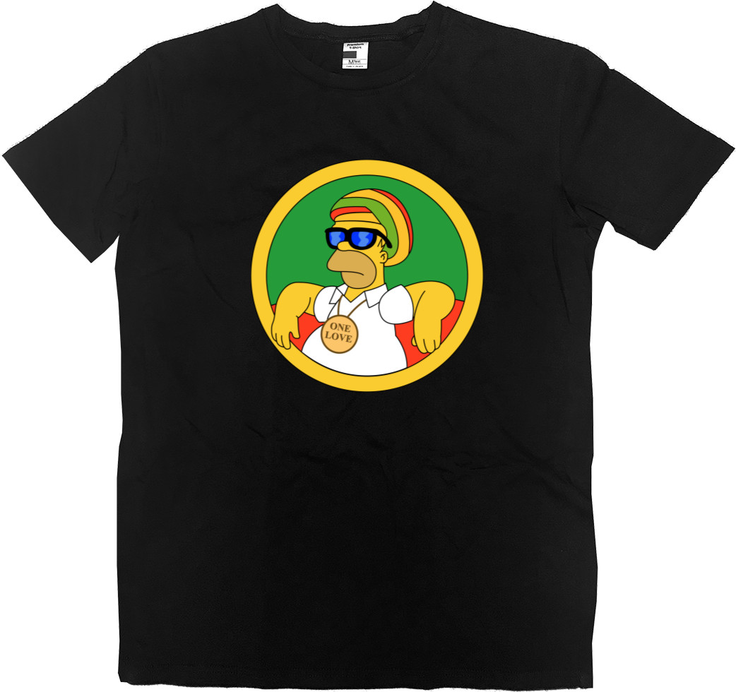 Men’s Premium T-Shirt - homer simpson weed - Mfest