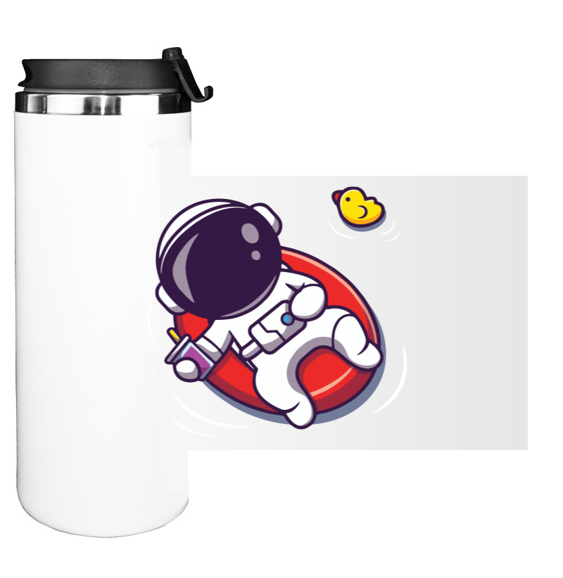 Water Bottle on Tumbler - космонавт 4 - Mfest