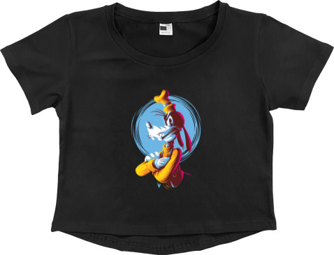 Women's Cropped Premium T-Shirt - goofy - Mfest