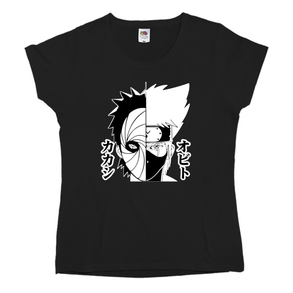 Women's T-shirt Fruit of the loom - kakashi and obito - Mfest