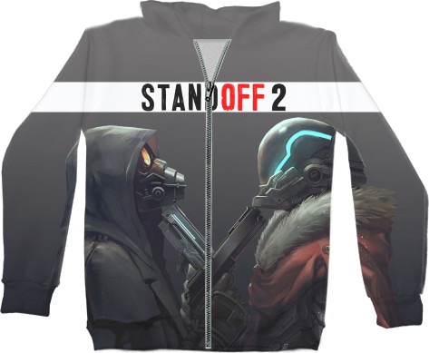 Unisex Zip-through Hoodie 3D - Standoff 2 Сonfrontation - Mfest